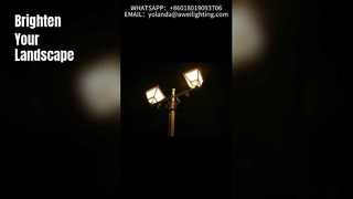 La luz LED para jardín de 50 W ilumina su paisaje