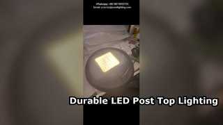Luz Led para jardín de 60W 4000K con brazo único IP66 IK10 utilizada en parques y vías urbanas.
