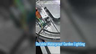 Luz de jardín LED IP66 impermeable de aluminio fundido a presión con 5 años de garantía.