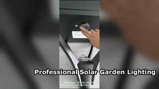 Luz solar para jardín de 50 W, nuevo diseño IP66 con 5 años de garantía, utilizada en calles.
