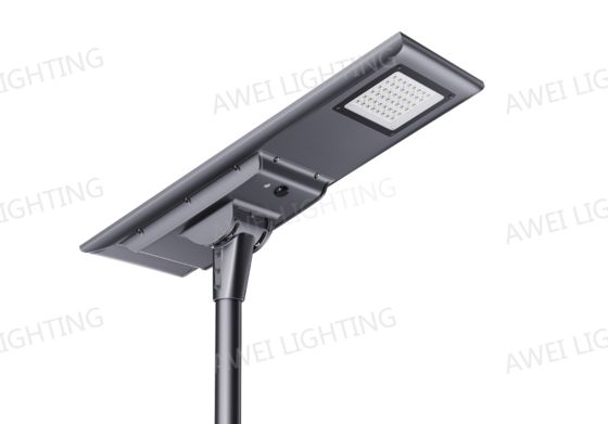 50W luz solar LED de la calle resistente al agua IP66 230LM / W con panel solar de alta eficiencia utilizado en las calles.