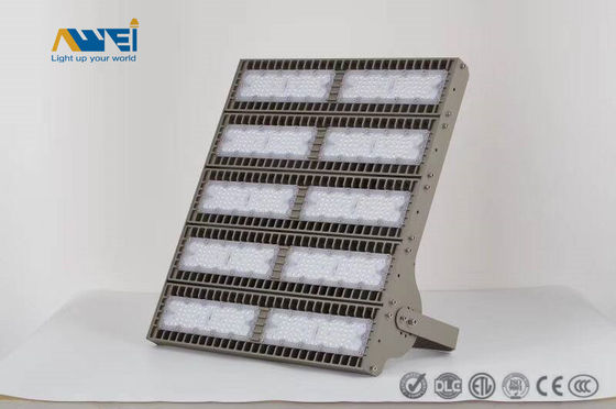 Alta temperatura IP65 Luces de inundación LED de exterior más brillantes Aluminio Negro 400W 13000 lúmenes Luces de inundación LED