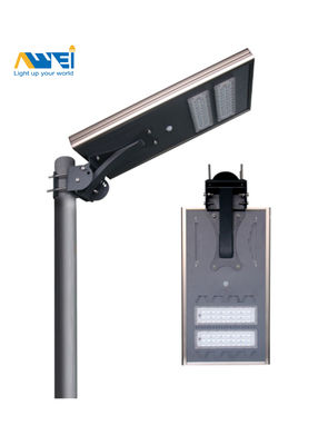 Luz de calle solar integrada IP65 brillante 40W energía solar con sensor de movimiento para calles y parques