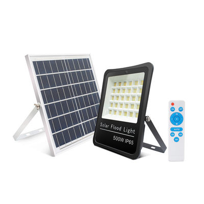 Luz LED solar de inundación de 500W para granjas, jardines, áreas de estacionamiento e iluminación exterior fuera de la red